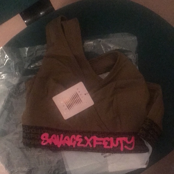 Savage Fenty Forever Savage Bralette military olive NWT Size XL & 1X - Picture 9 of 9